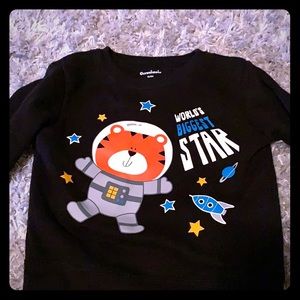 Boys Space Black Sweatshirt
